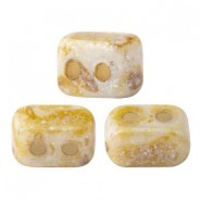 Les perles par Puca® Ios beads Opaque beige spotted 02010/65322